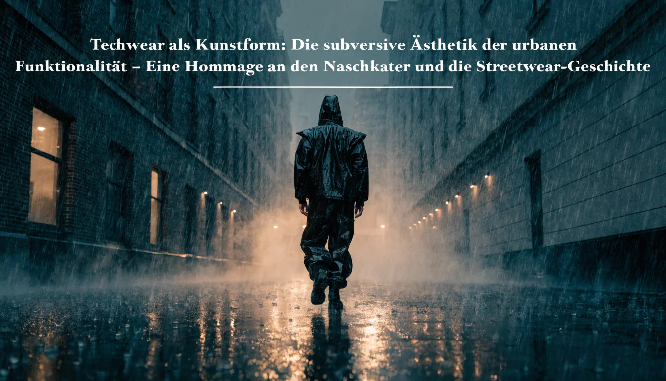 Techwear als Kunstform: Die subversive Ästhetik der urbanen Funktionalität – Eine Hommage an den Naschkater und die Streetwear-Geschichte