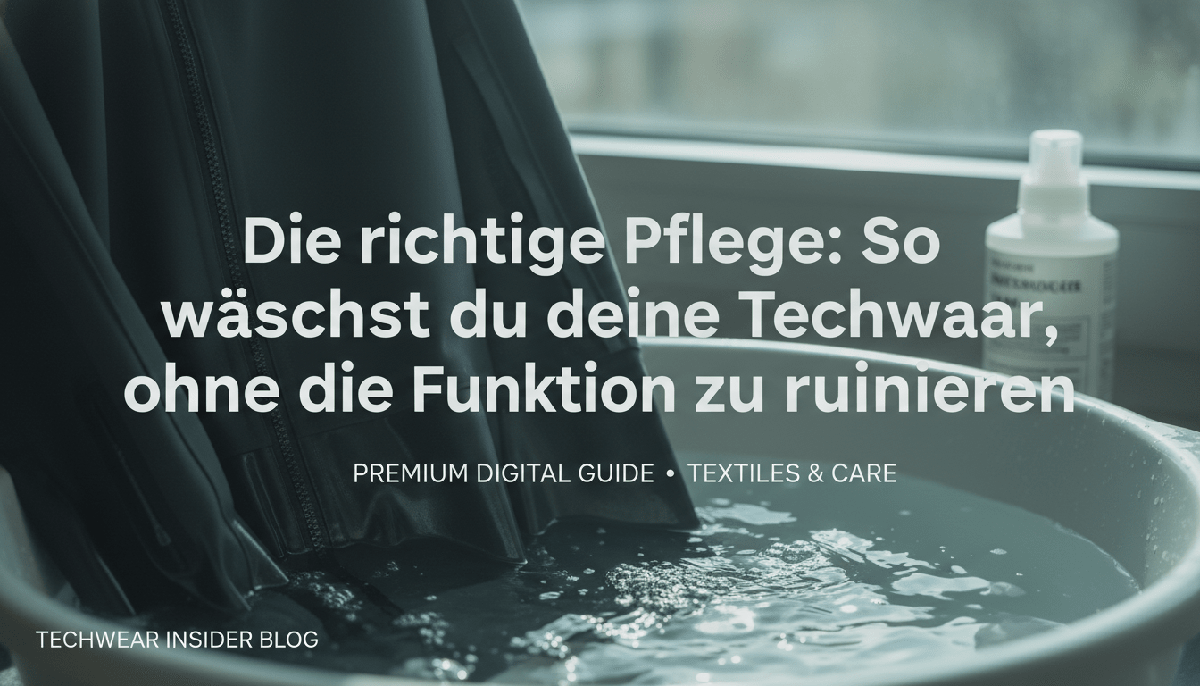 Die richtige Pflege: So wäschst du deine Techwear, ohne die Funktion zu ruinieren - Naschkater