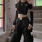 Naschkater X - Ray Crop Top // Techwear Aesthetic - Naschkater