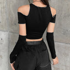 Naschkater X - Ray Crop Top // Techwear Aesthetic - Naschkater