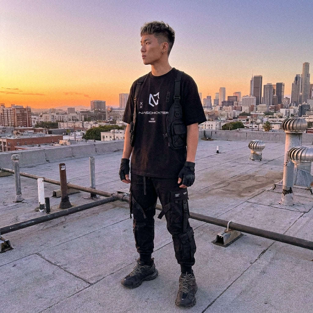 Naschkater Techwear 'The OG' Streetwear Oversized Shirt