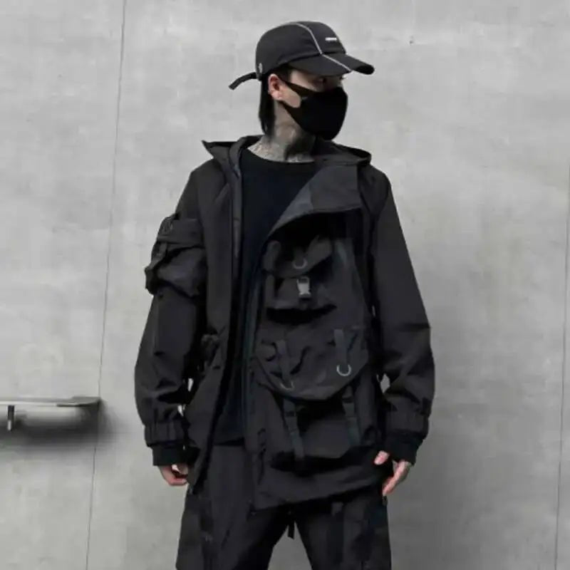Naschkater Techwear Jacke // Urban Black - Naschkater