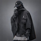 Naschkater Techwear Poncho // Urbaner Windbreaker // - Naschkater