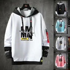 Cooler Herren-Hoodie mit Fake-Zweiteiler-Design, Frühling-Herbst Neue Koreanische Version, Modische Jugendliche Studenten-Jacke