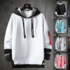 Cooler Herren-Hoodie mit Fake-Zweiteiler-Design, Frühling-Herbst Neue Koreanische Version, Modische Jugendliche Studenten-Jacke