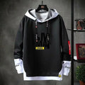 Cooler Herren-Hoodie mit Fake-Zweiteiler-Design, Frühling-Herbst Neue Koreanische Version, Modische Jugendliche Studenten-Jacke