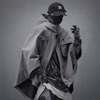 Naschkater Techwear Poncho // Urbaner Windbreaker // - Naschkater