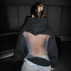 Naschkater Crystal Mesh Hoodie // Statement - Hoodie - Naschkater