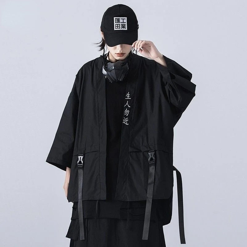 Naschkater Techwear Kimono // Black Samurai Style // Urban Fashion - Naschkater