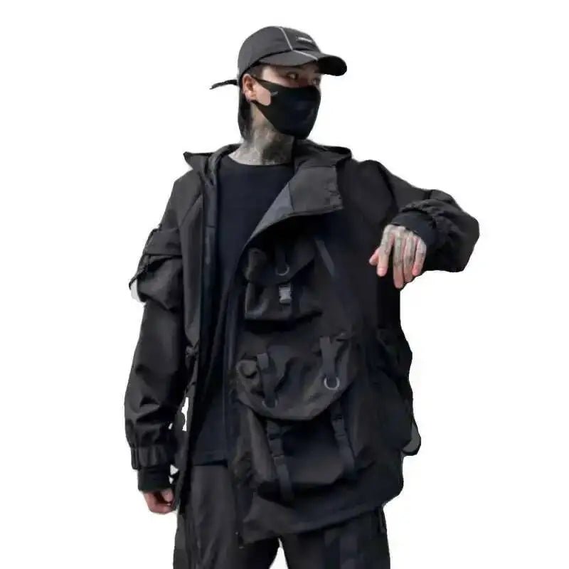Naschkater Techwear Jacke // Urban Black - Naschkater